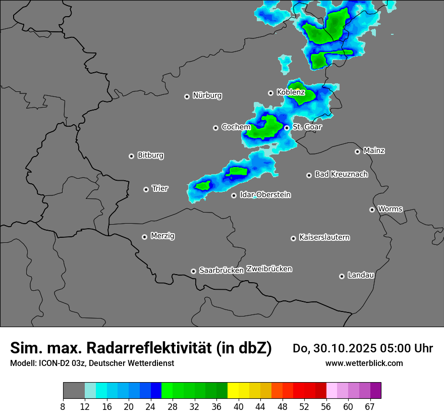 Modellkarten Simuliertes Radarbild Modellkarten Simuliertes Radarbild