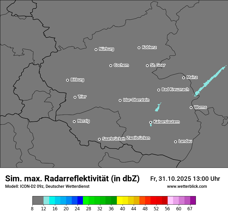 Modellkarten Simuliertes Radarbild Modellkarten Simuliertes Radarbild
