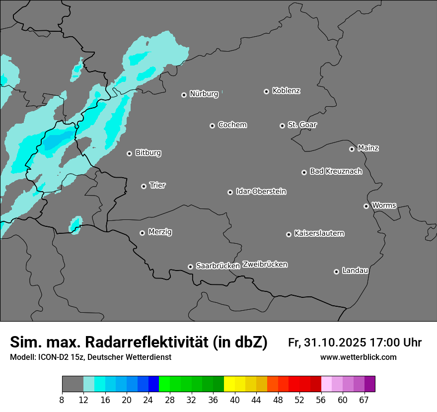 Modellkarten Simuliertes Radarbild Modellkarten Simuliertes Radarbild