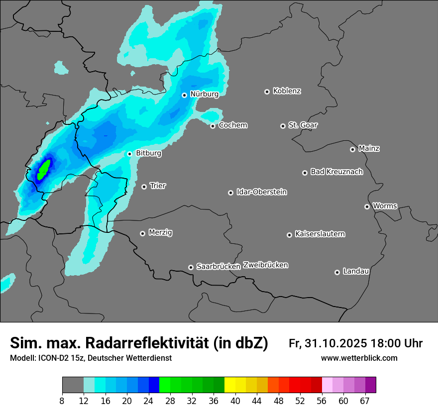 Modellkarten Simuliertes Radarbild Modellkarten Simuliertes Radarbild