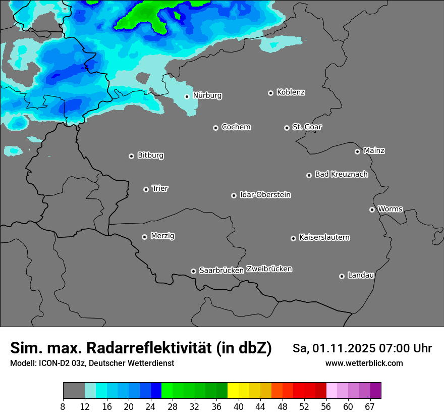 Modellkarten Simuliertes Radarbild Modellkarten Simuliertes Radarbild