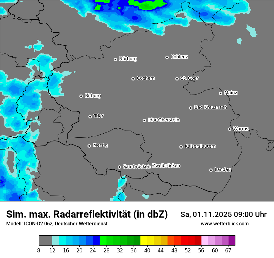 Modellkarten Simuliertes Radarbild Modellkarten Simuliertes Radarbild