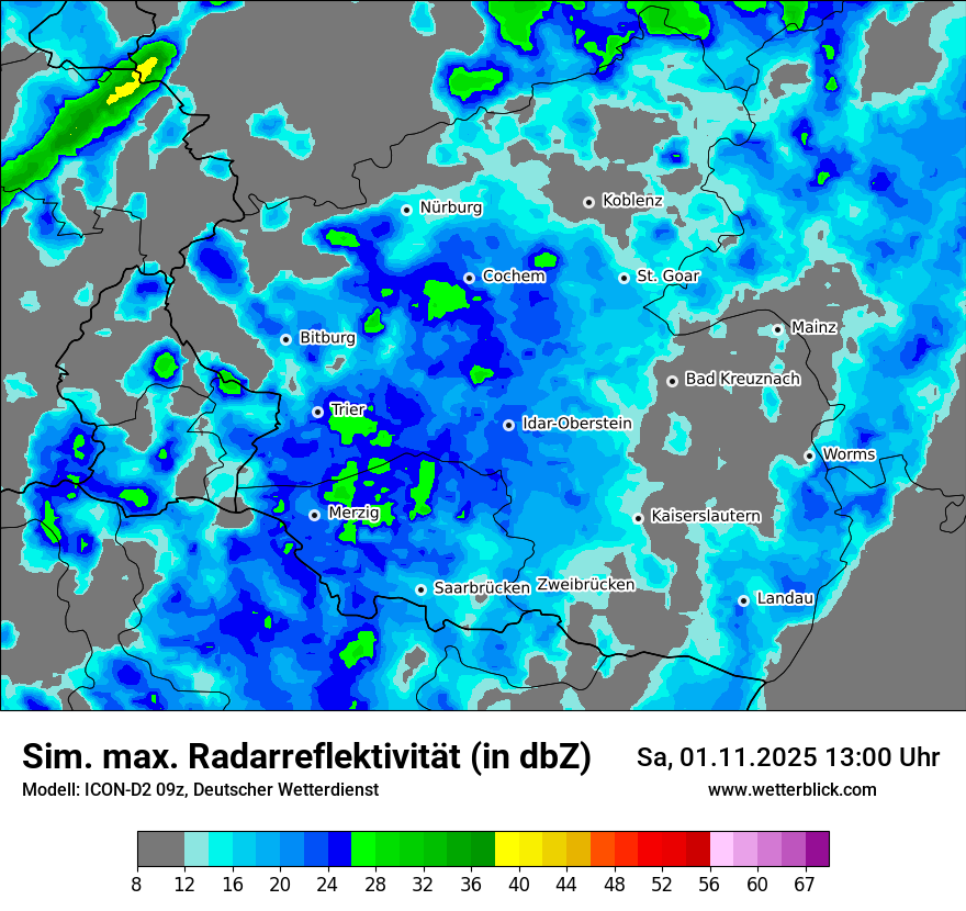 Modellkarten Simuliertes Radarbild Modellkarten Simuliertes Radarbild