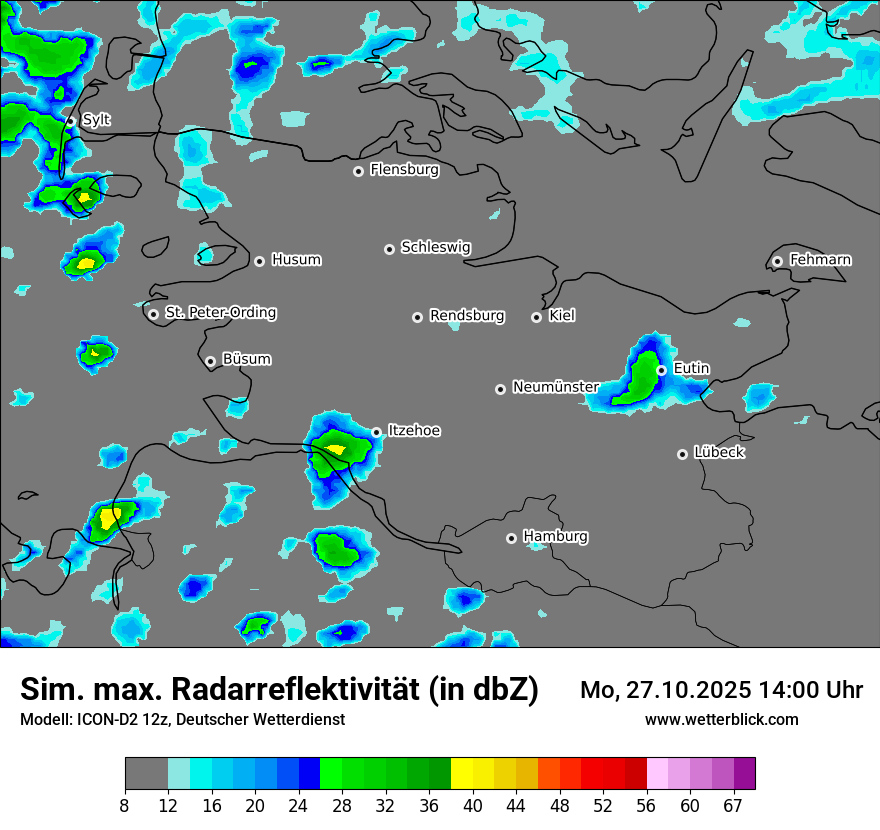 Modellkarten Simuliertes Radarbild Modellkarten Simuliertes Radarbild