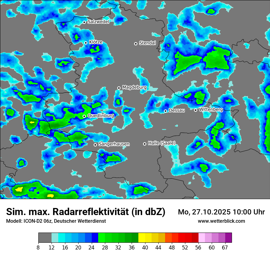 Modellkarten Simuliertes Radarbild Modellkarten Simuliertes Radarbild
