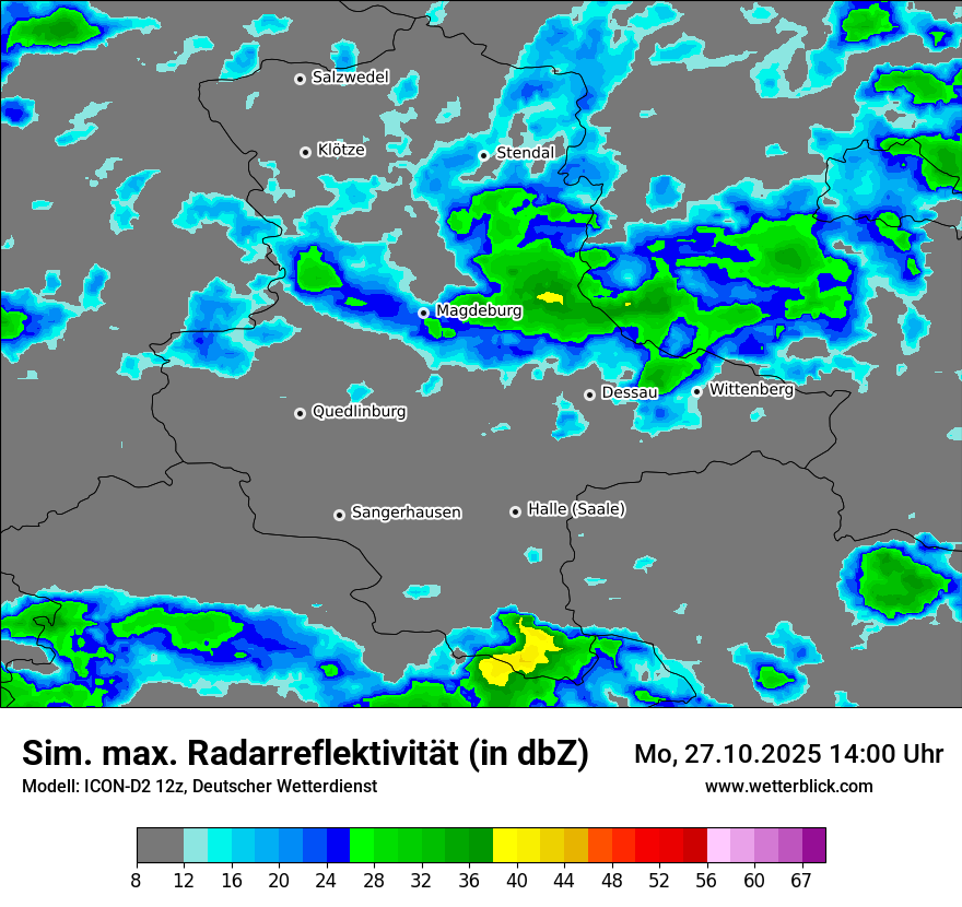 Modellkarten Simuliertes Radarbild Modellkarten Simuliertes Radarbild