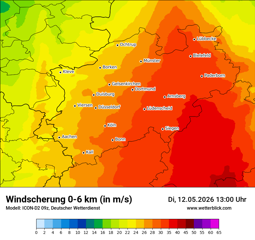 Modellkarte ICON-D2 – dls – nrw