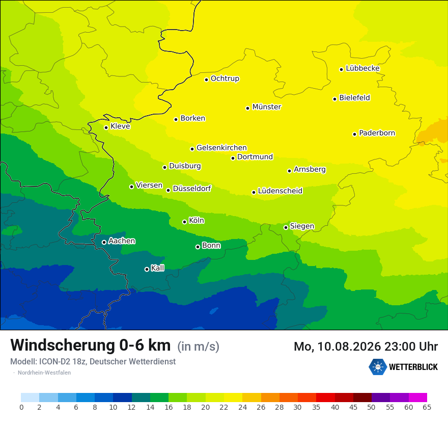 Modellkarte ICON-D2 – dls – nrw