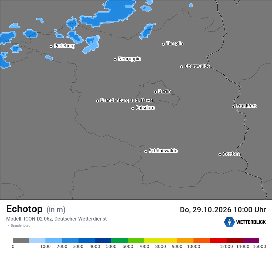 Modellkarte ICON-D2 – echotop – bb