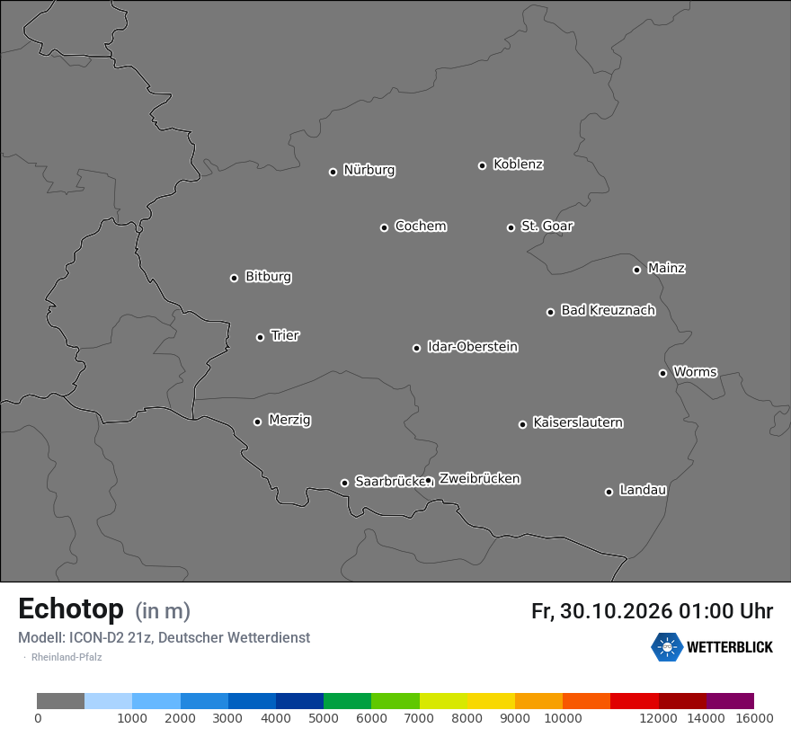 Modellkarte ICON-D2 – echotop – rp