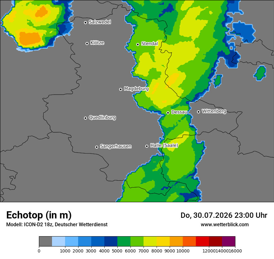 Modellkarte ICON-D2 – echotop – st