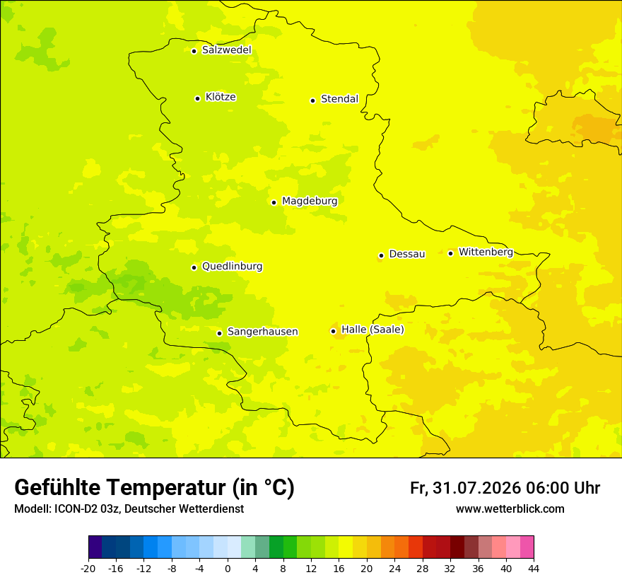 Modellkarte ICON-D2 – feels_like – st