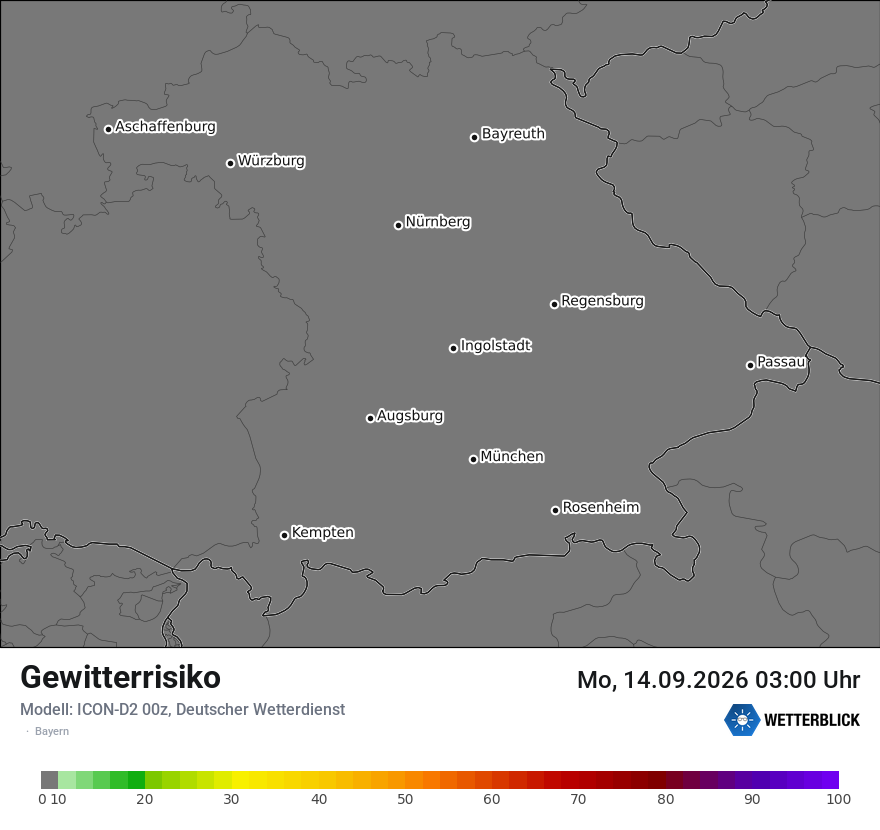 Modellkarte ICON-D2 – gewitterrisiko – by