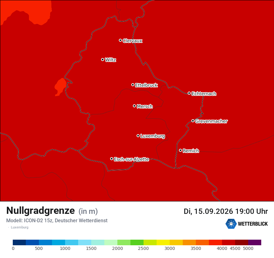 Modellkarte ICON-D2 – hzerocl – luxemburg