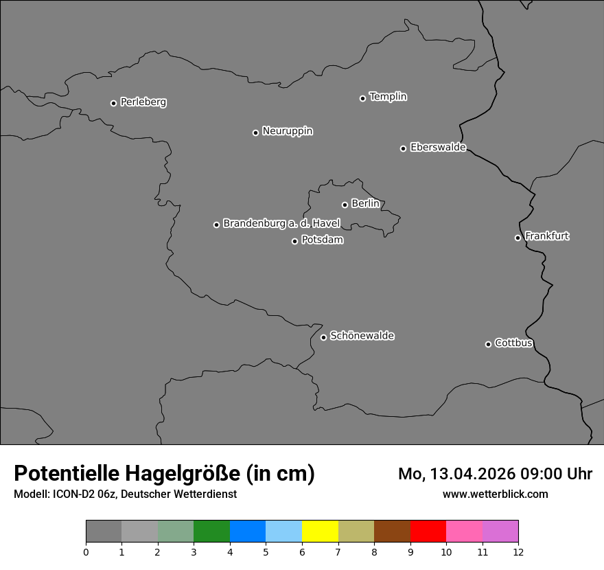 Modellkarte ICON-D2 – pot_hail – bb