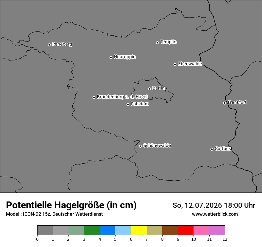 Modellkarte ICON-D2 – pot_hail – bb