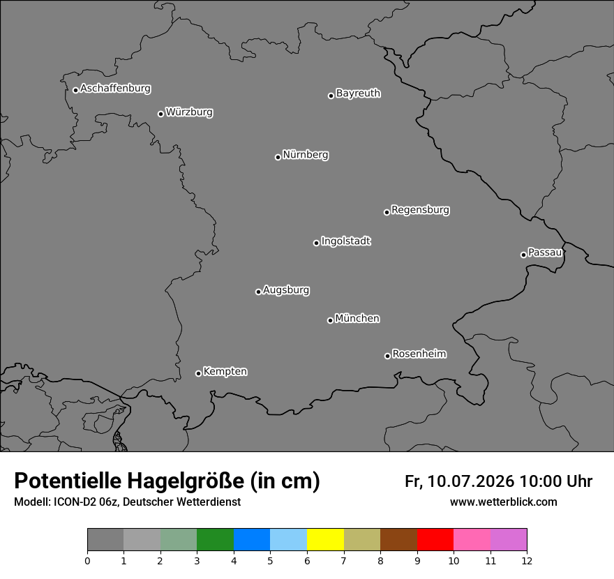 Modellkarte ICON-D2 – pot_hail – by