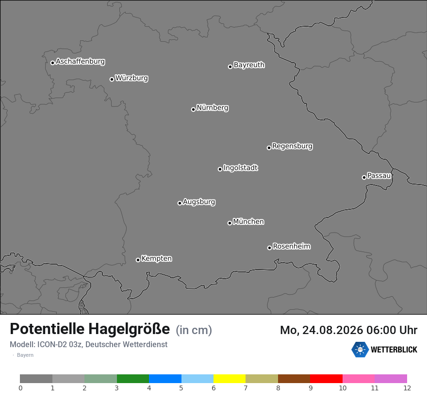 Modellkarte ICON-D2 – pot_hail – by