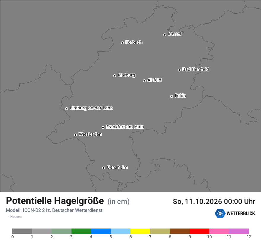 Modellkarte ICON-D2 – pot_hail – he