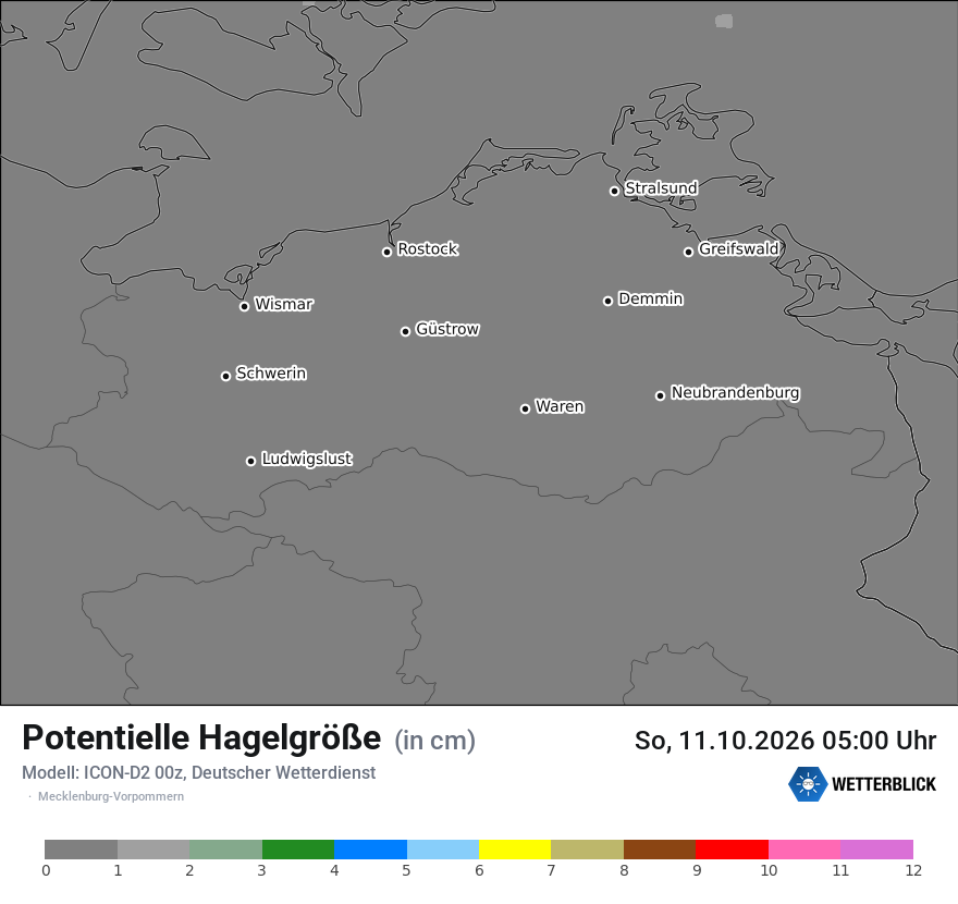 Modellkarte ICON-D2 – pot_hail – mv