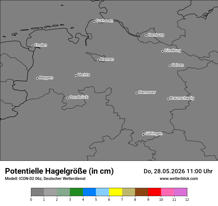 Modellkarte ICON-D2 – pot_hail – ni