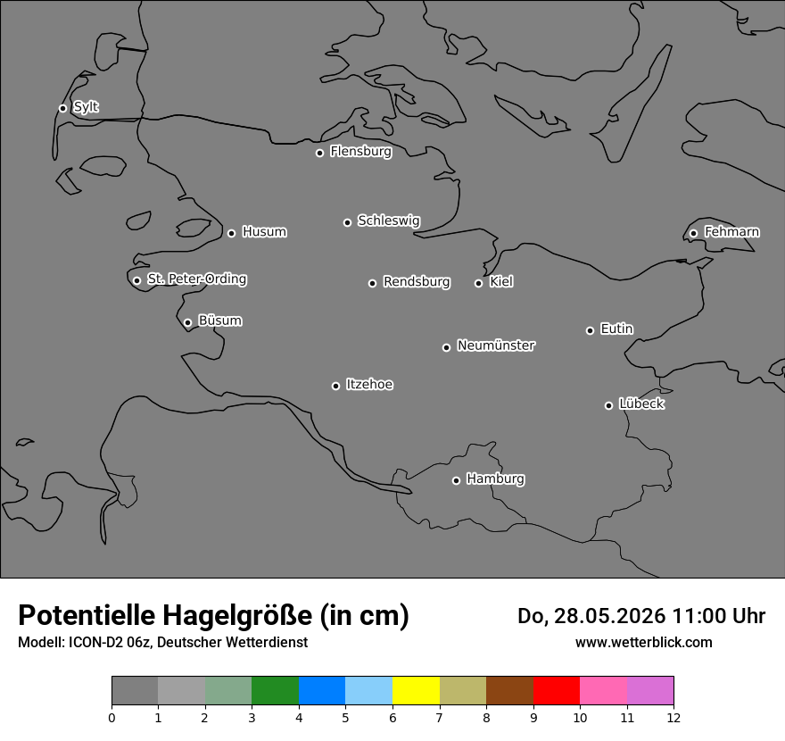 Modellkarte ICON-D2 – pot_hail – sh