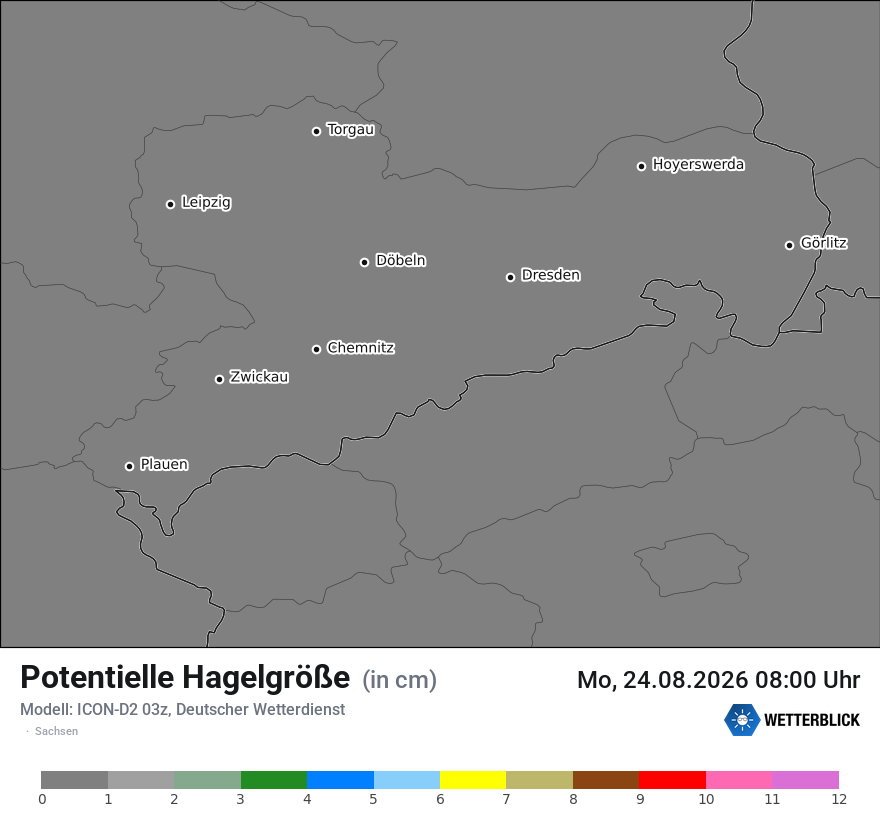Modellkarte ICON-D2 – pot_hail – sn