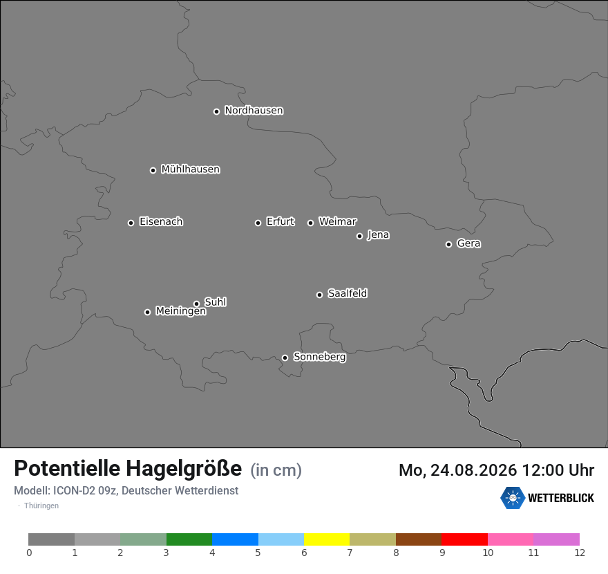 Modellkarte ICON-D2 – pot_hail – th