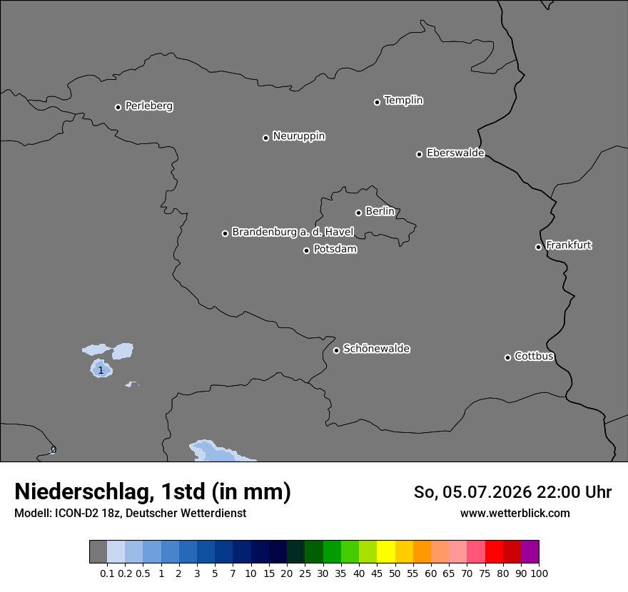 Modellkarte ICON-D2 – precip – bb