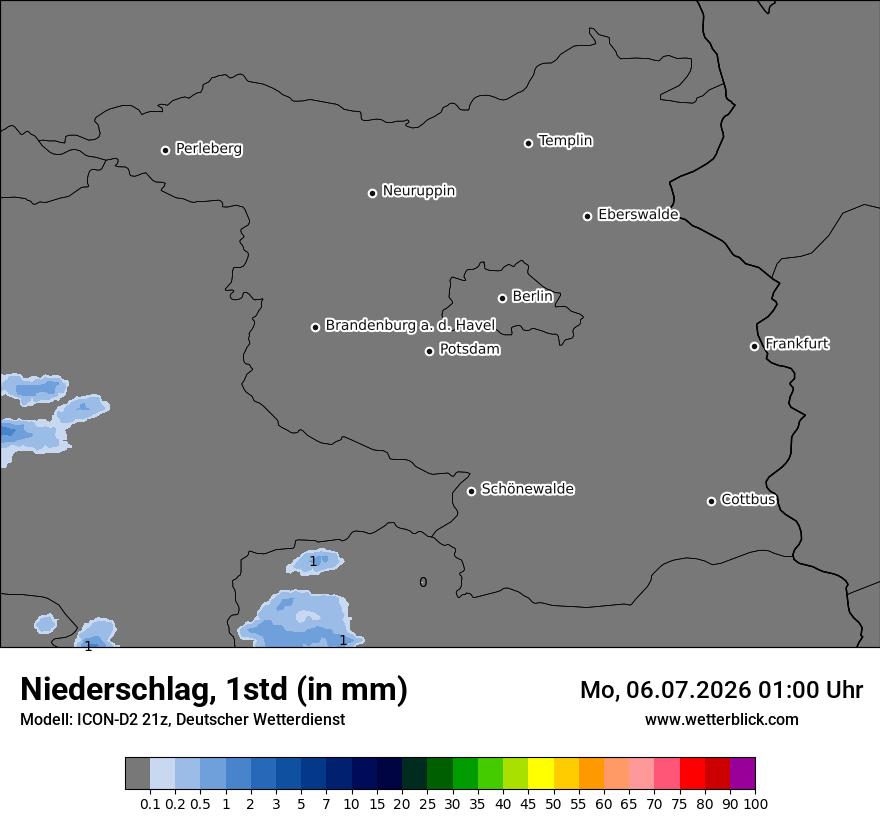 Modellkarte ICON-D2 – precip – bb