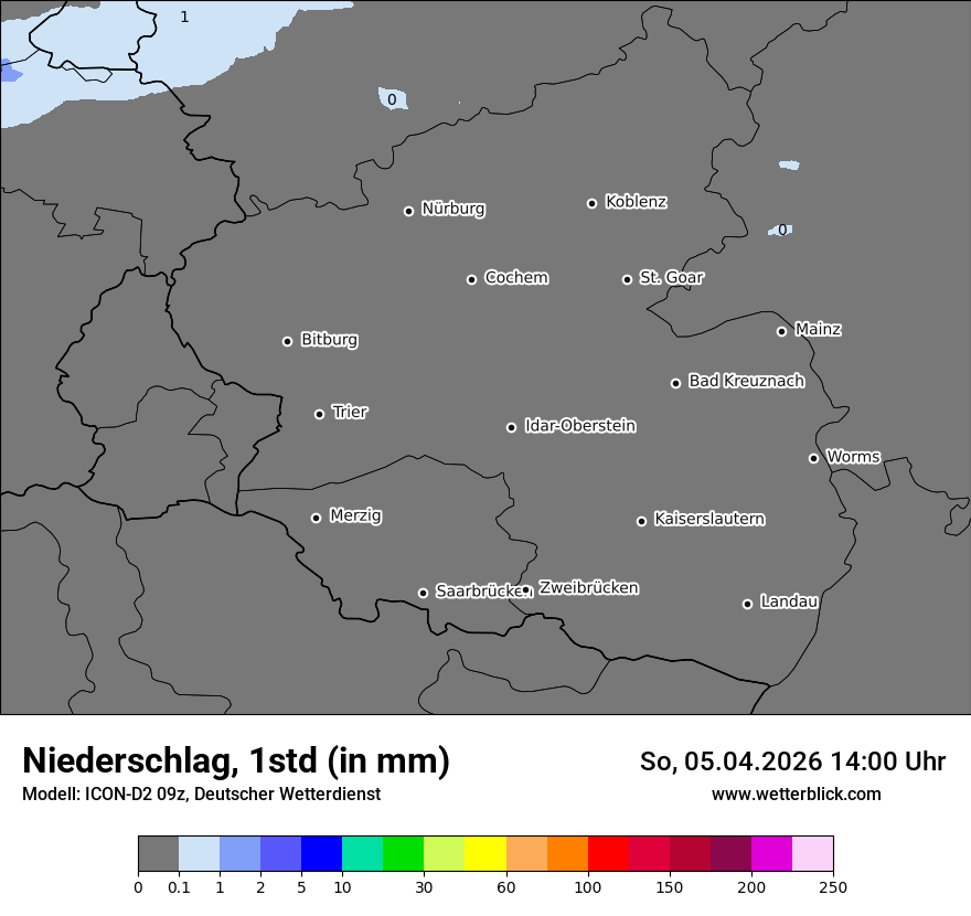 Modellkarte ICON-D2 – precip – rp