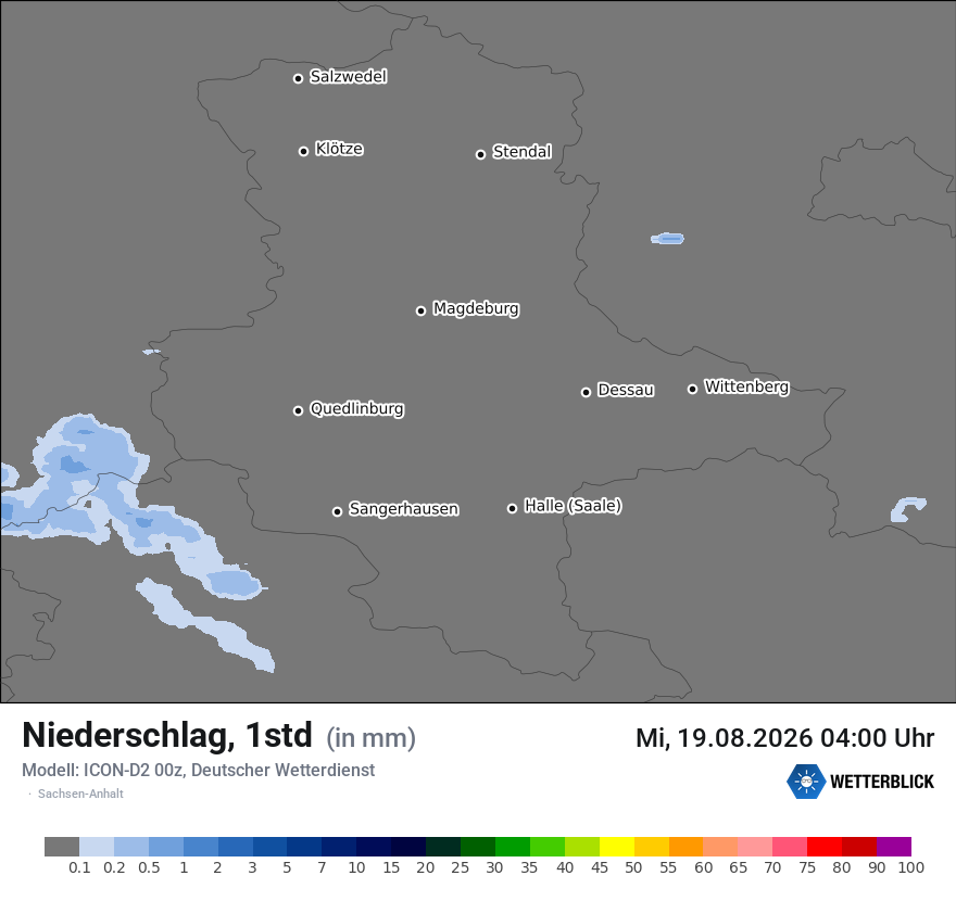 Modellkarte ICON-D2 – precip – st