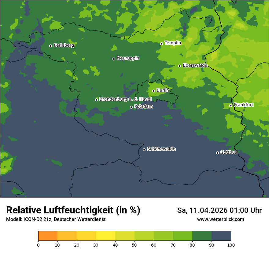 Modellkarte ICON-D2 – relhum – bb