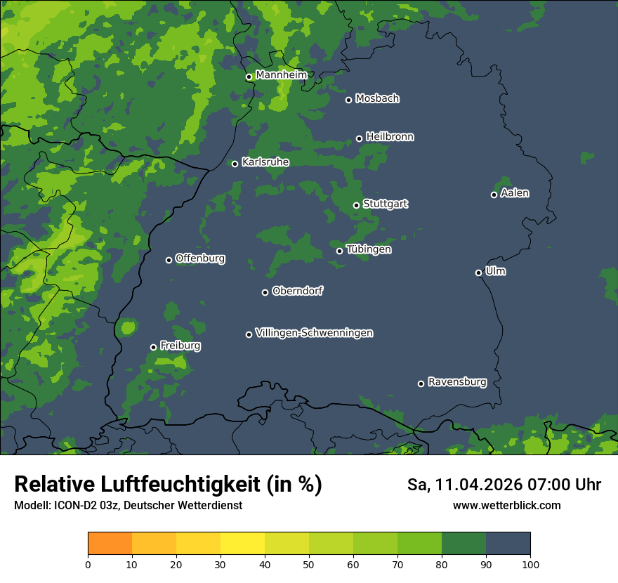 Modellkarte ICON-D2 – relhum – bw