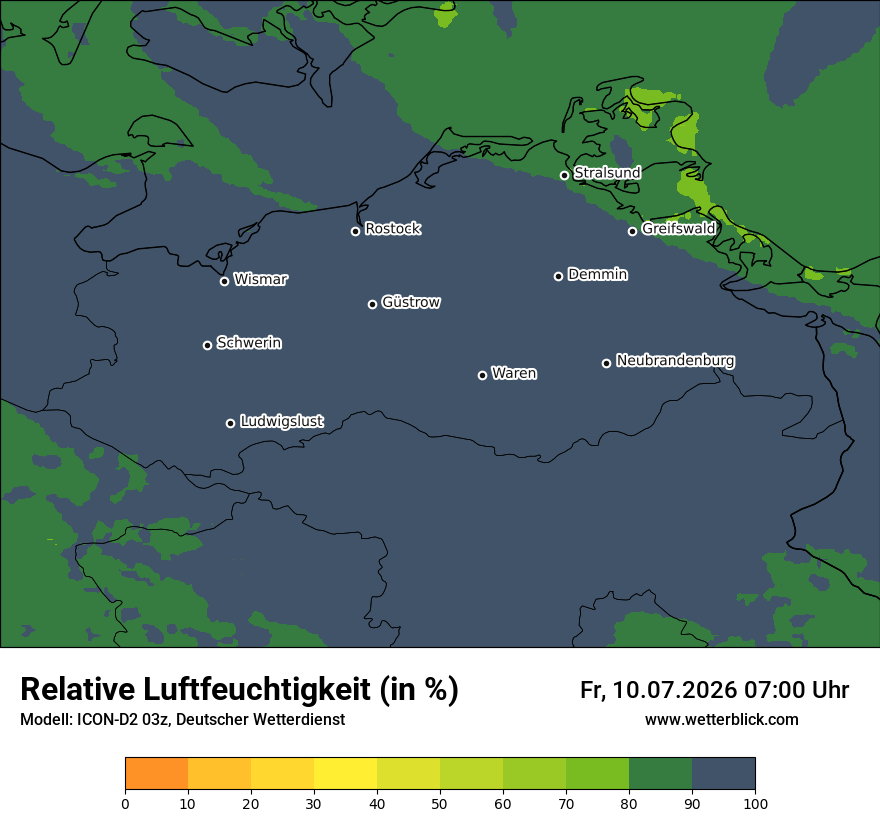 Modellkarte ICON-D2 – relhum – mv