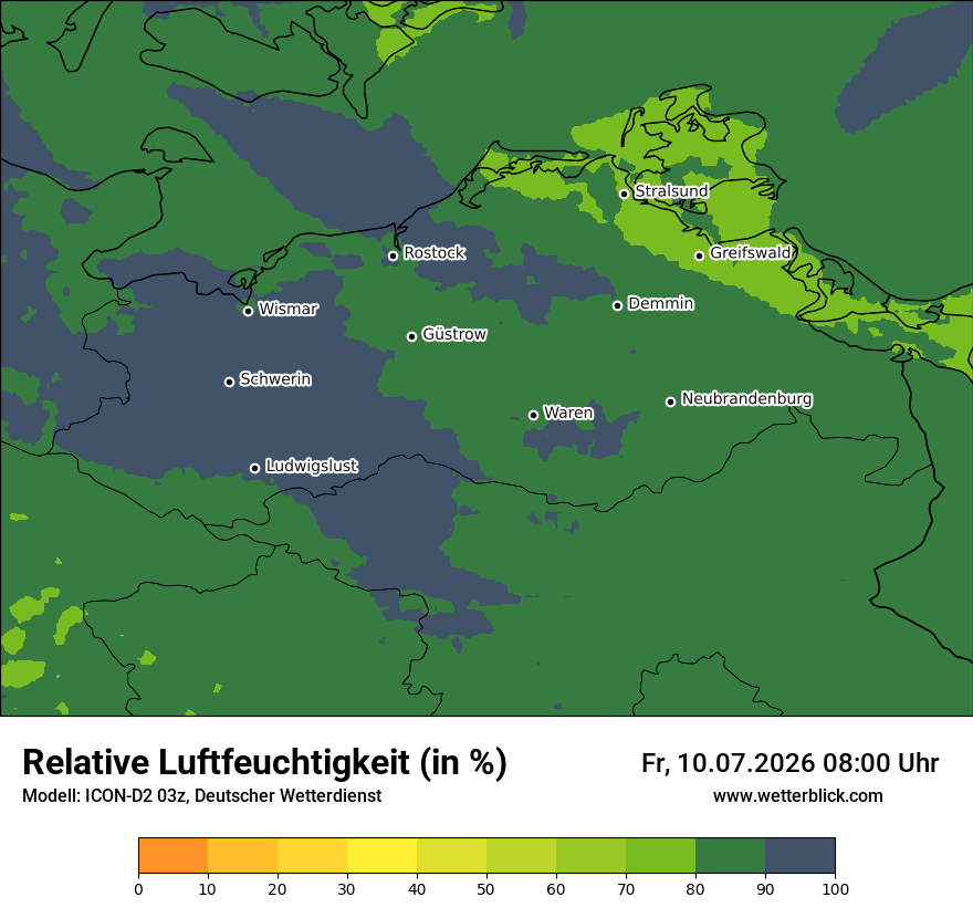 Modellkarte ICON-D2 – relhum – mv