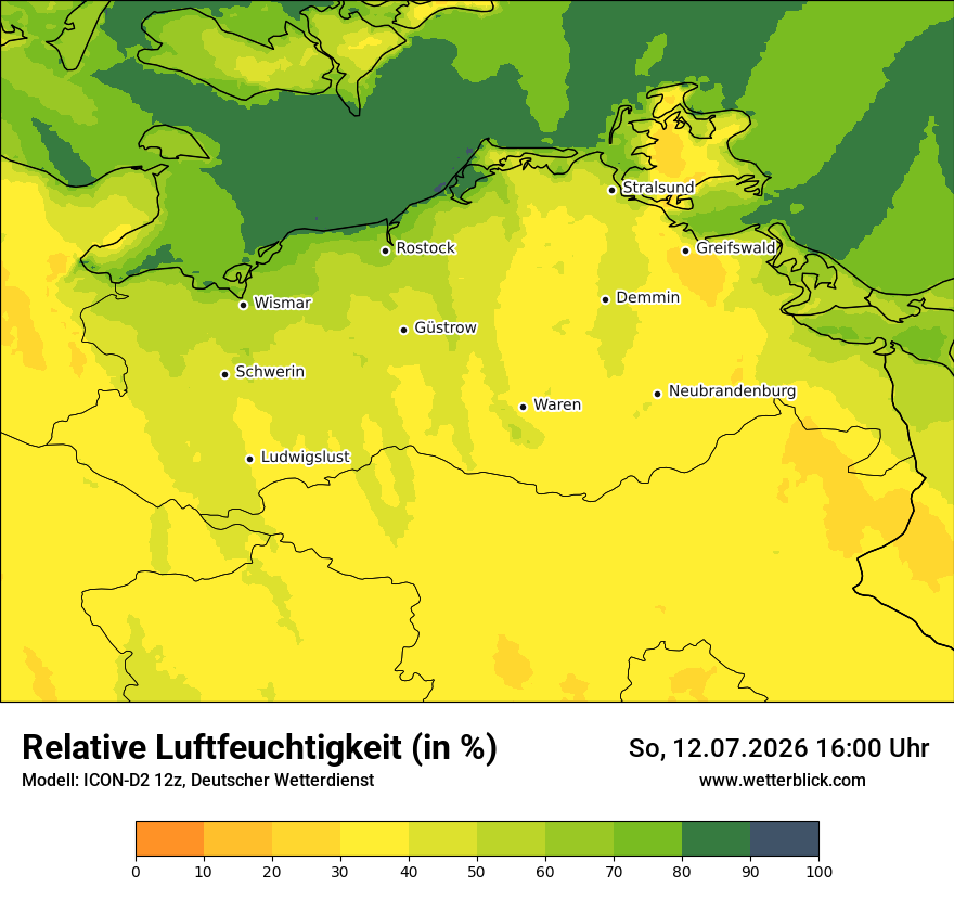 Modellkarte ICON-D2 – relhum – mv