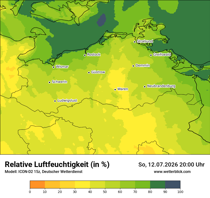 Modellkarte ICON-D2 – relhum – mv