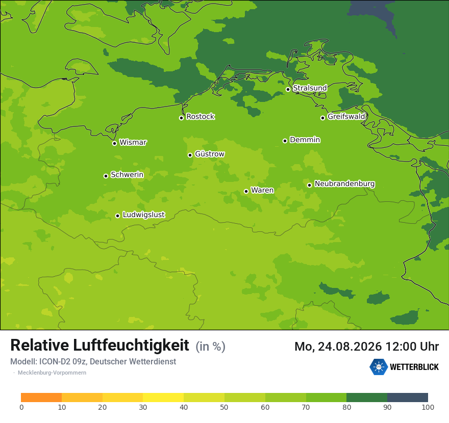 Modellkarte ICON-D2 – relhum – mv