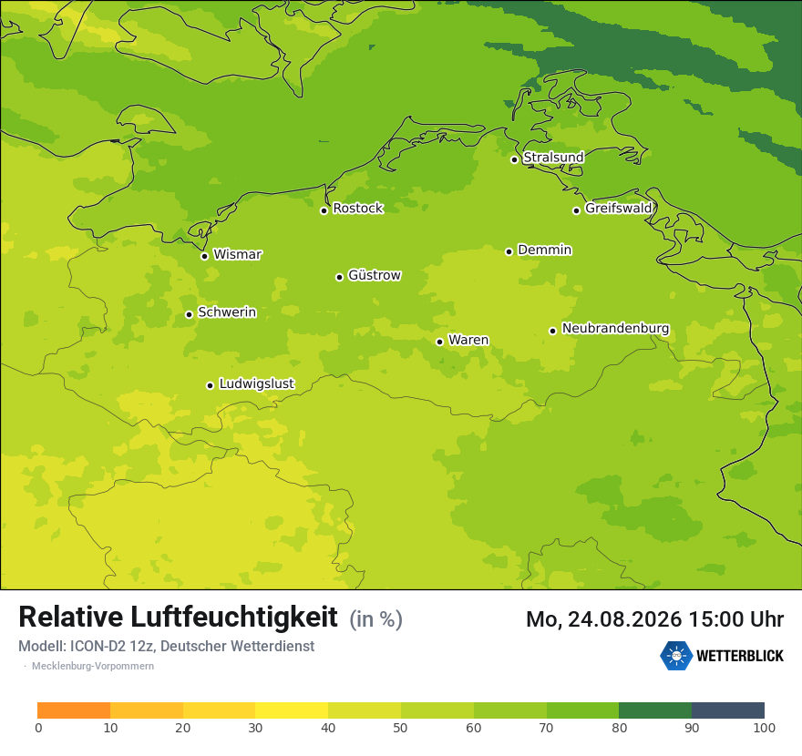 Modellkarte ICON-D2 – relhum – mv