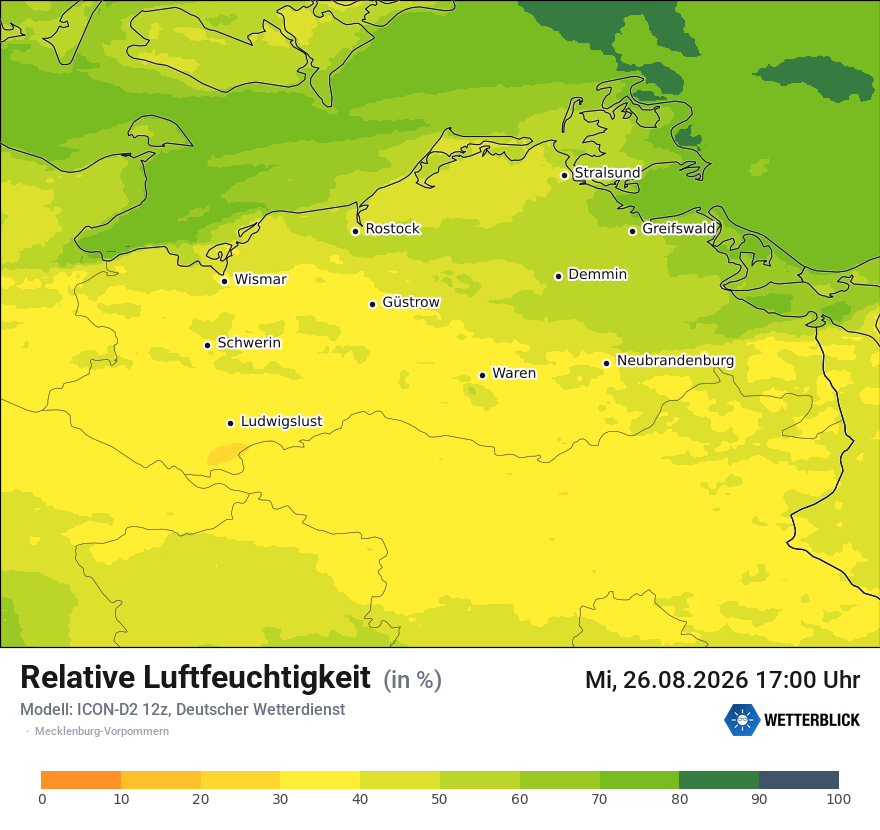 Modellkarte ICON-D2 – relhum – mv