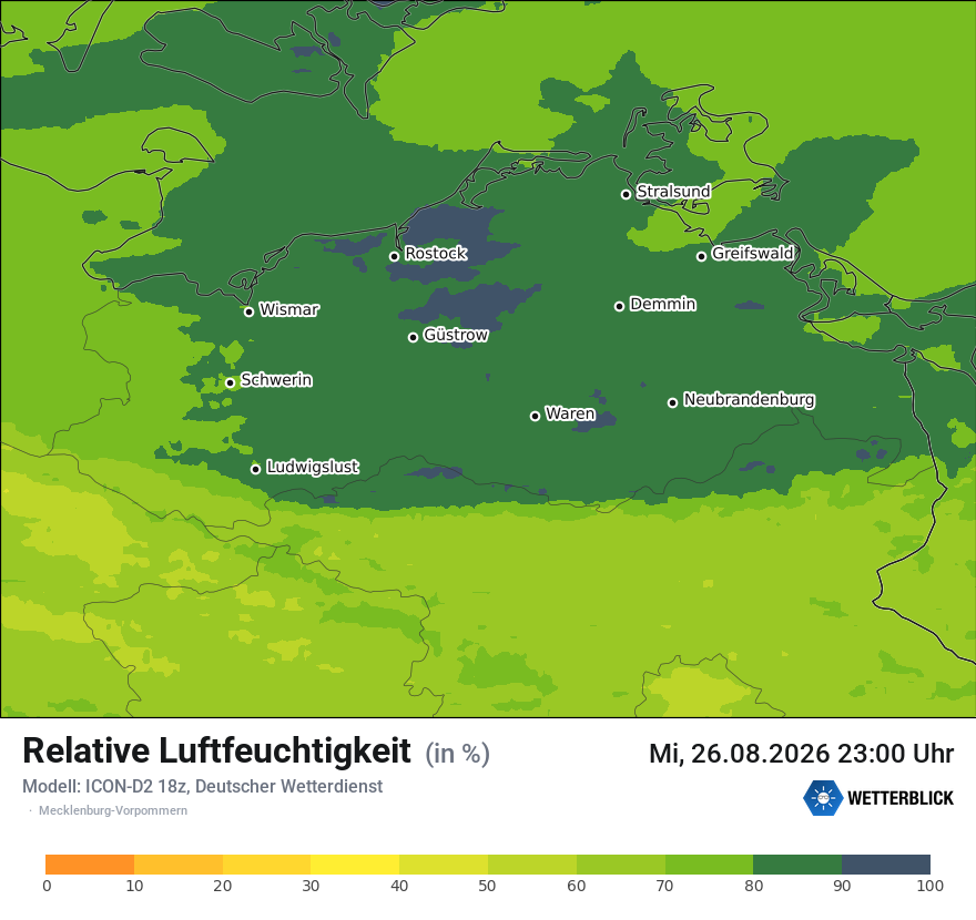 Modellkarte ICON-D2 – relhum – mv