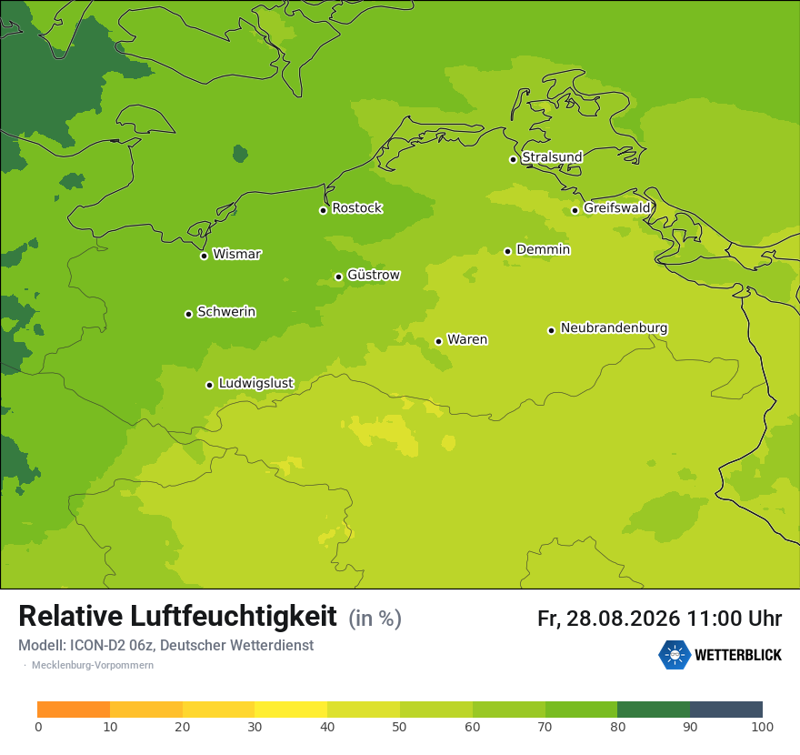 Modellkarte ICON-D2 – relhum – mv