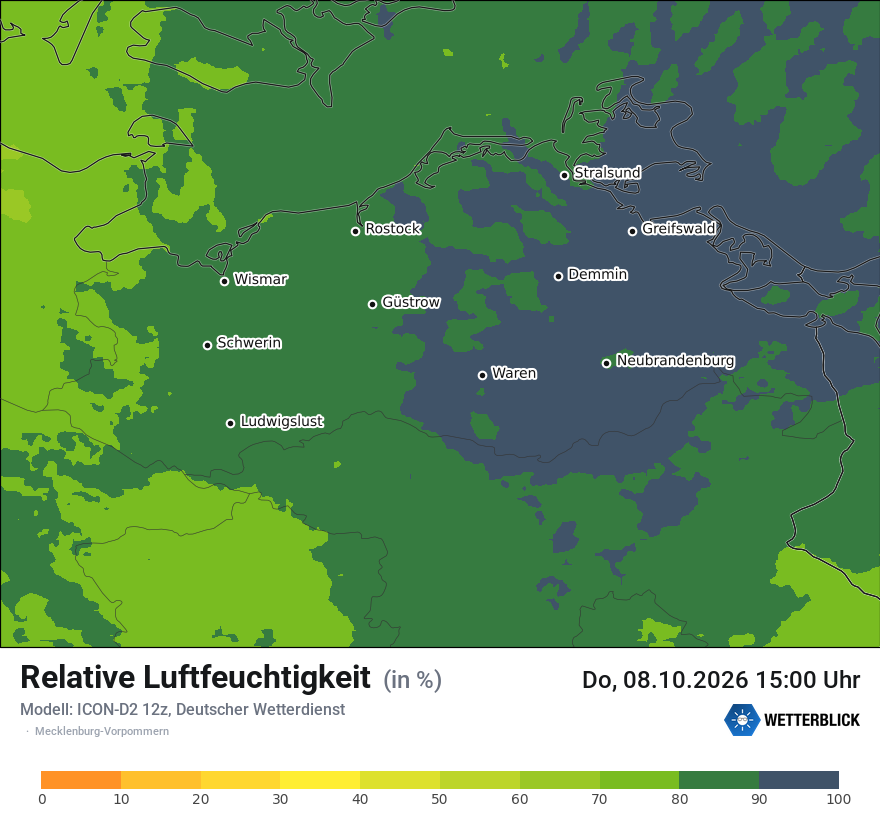 Modellkarte ICON-D2 – relhum – mv