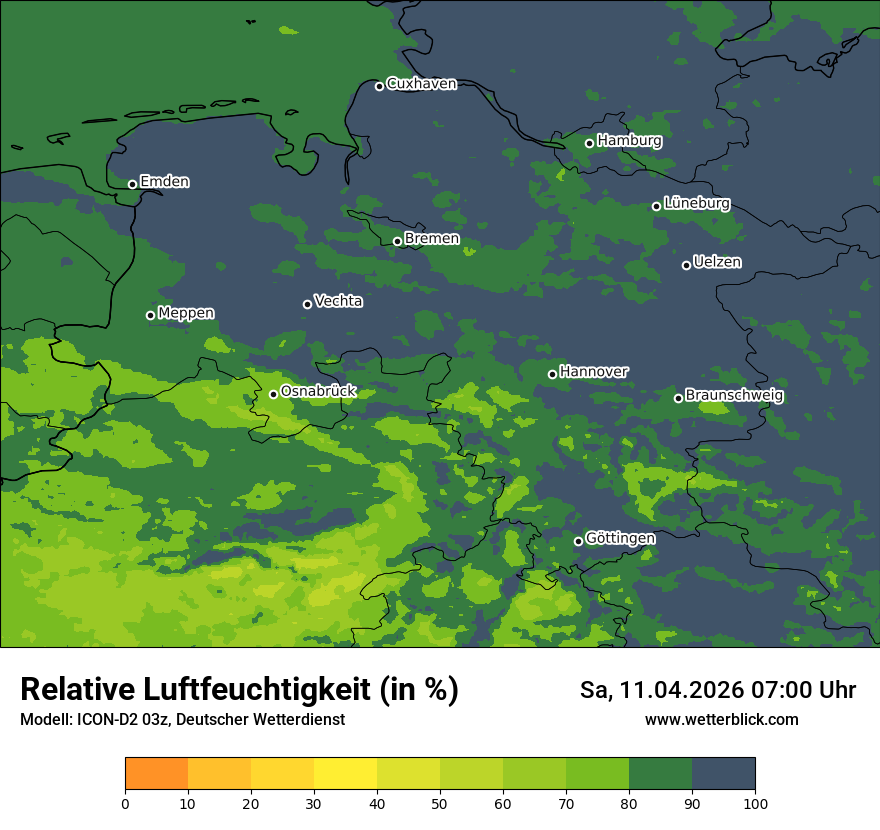 Modellkarte ICON-D2 – relhum – ni