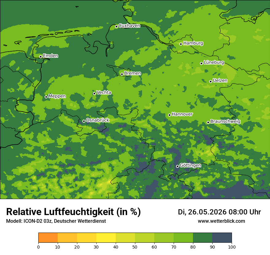 Modellkarte ICON-D2 – relhum – ni