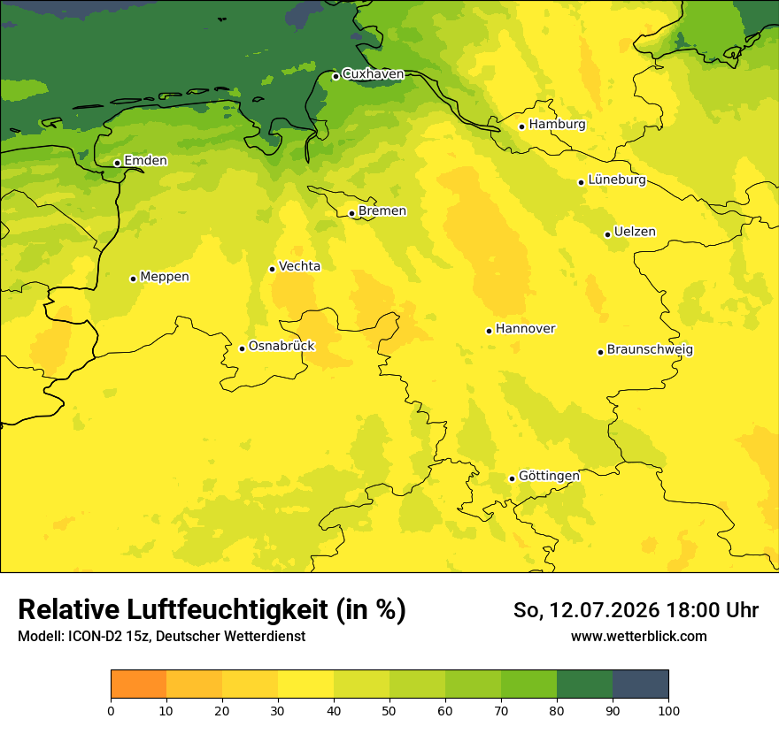 Modellkarte ICON-D2 – relhum – ni