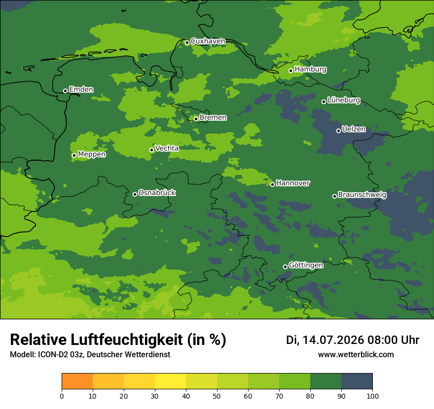 Modellkarte ICON-D2 – relhum – ni