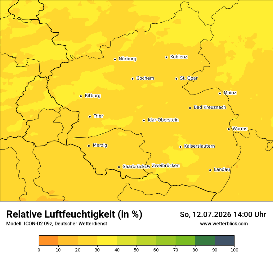 Modellkarte ICON-D2 – relhum – rp