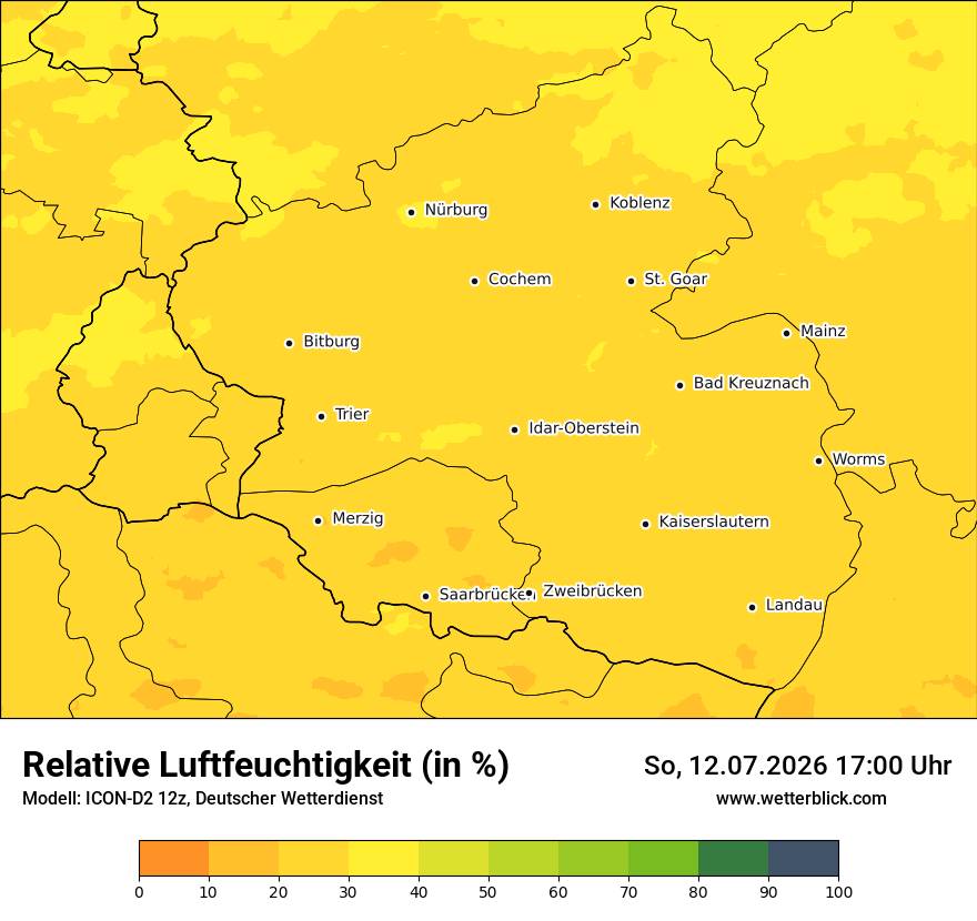 Modellkarte ICON-D2 – relhum – rp